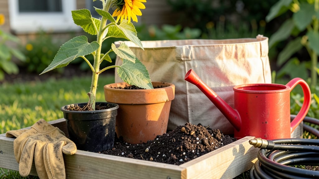 How Big of a Pot Do Sunflowers Need: Minimum Size Rules by Variety Height