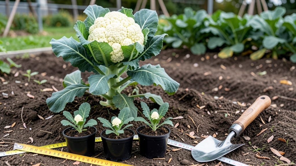 Spacing Cauliflower Plants: Optimal Distance for Bushy Heads and High Yields