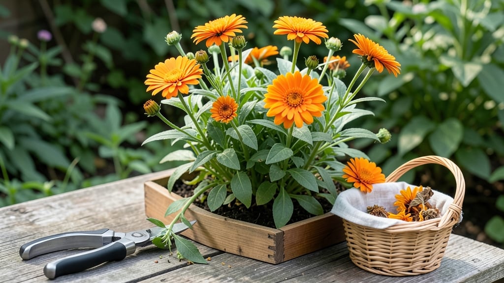 When to Harvest Calendula Flowers: Petal Color Shift That Signals Peak Picking Time