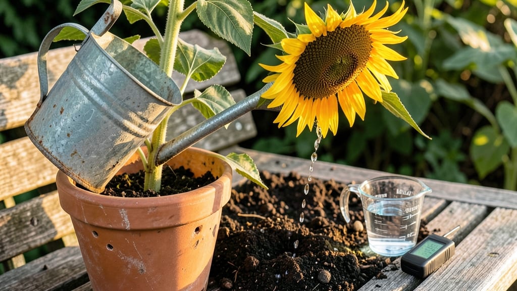 How Often to Water Sunflowers in Pots: Soil-Dry Test for Thriving Blooms