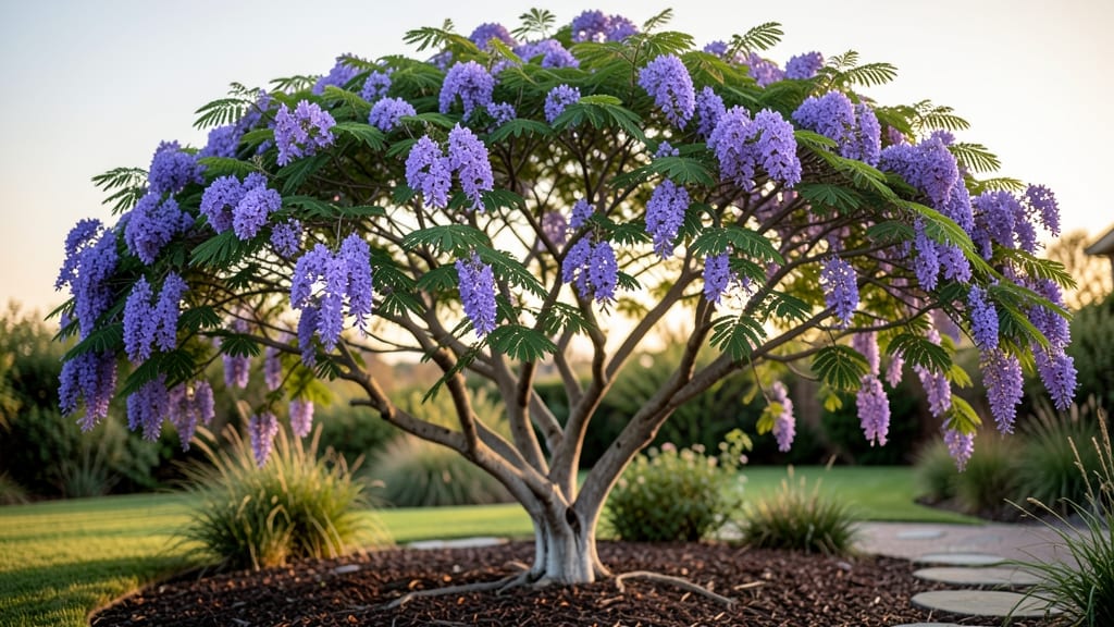 Purple Jacaranda Mimosifolia Flowering Tree: When to Plant for Stunning Spring Canopies
